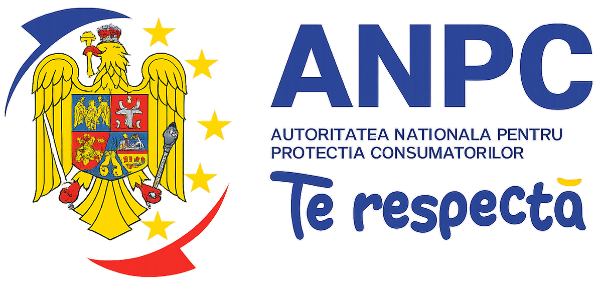 Logo of ANPC with an eagle emblem and text on a transparent background